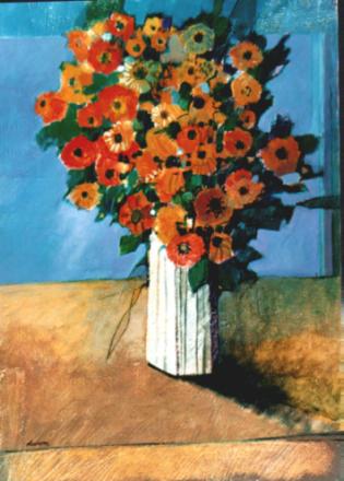 "Fiori" tecnica mista (50 x 70 cm)