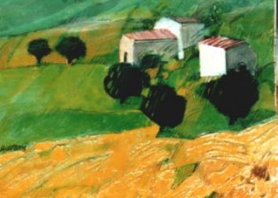 "Campagna" tecnica mista (30 x 40 cm)
