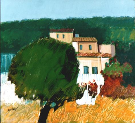 "Paesaggio" tecnica mista (20 x 25 cm)