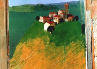 "Collina" tecnica mista (70 x 90 cm)
