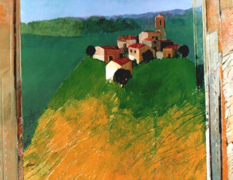 "Collina" tecnica mista (70 x 90 cm)