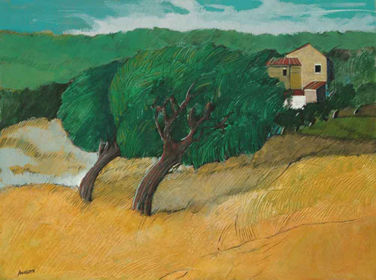 "Cascina" tecnica mista (60 x 80 cm)