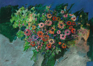 "Fiori" tecnica mista (60 x 80 cm)
