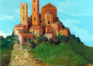 "Torri" tecnica mista (70 x 90 cm)