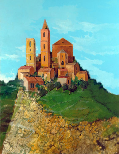 "Torri" tecnica mista (70 x 90 cm)