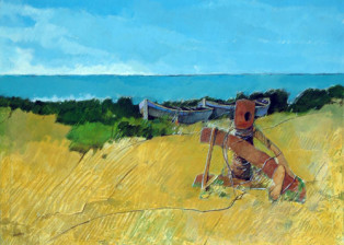 "L'argano" tecnica mista (60 x 80 cm)