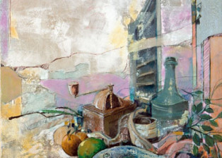 "Natura morta" tecnica mista (60 x 80 cm)