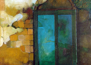 "Centro storico" tecnica mista (60 x 80 cm)