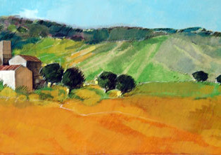 "Giugno" tecnica mista (30 x 80 cm)
