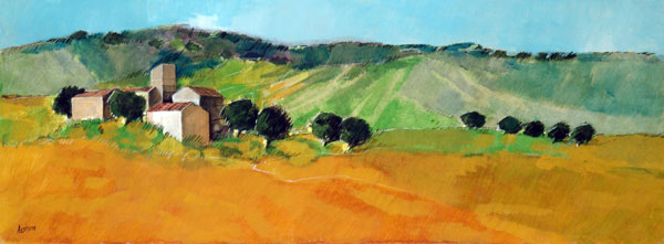 "Giugno" tecnica mista (30 x 80 cm)