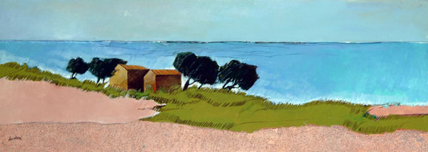 "Riviera" tecnica mista (30 x 80 cm)