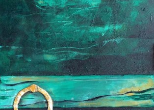 "Particolare porta" tecnica mista (50 x 70 cm)